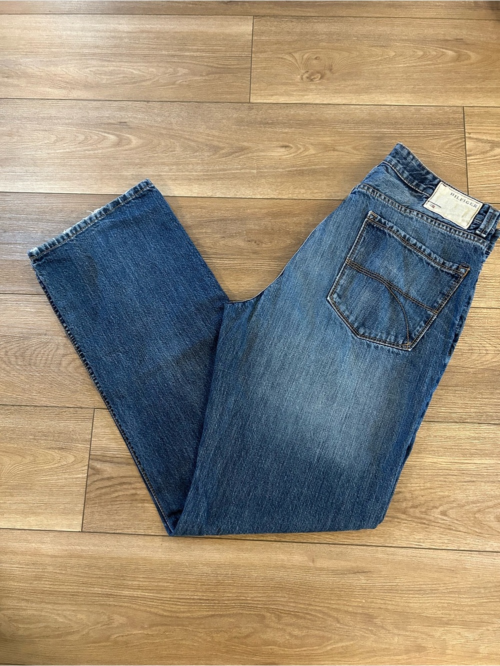 Vintage Tommy Hilfiger Freedom Men’s 36x34 Jeans Y2K Relaxed Straight Leg